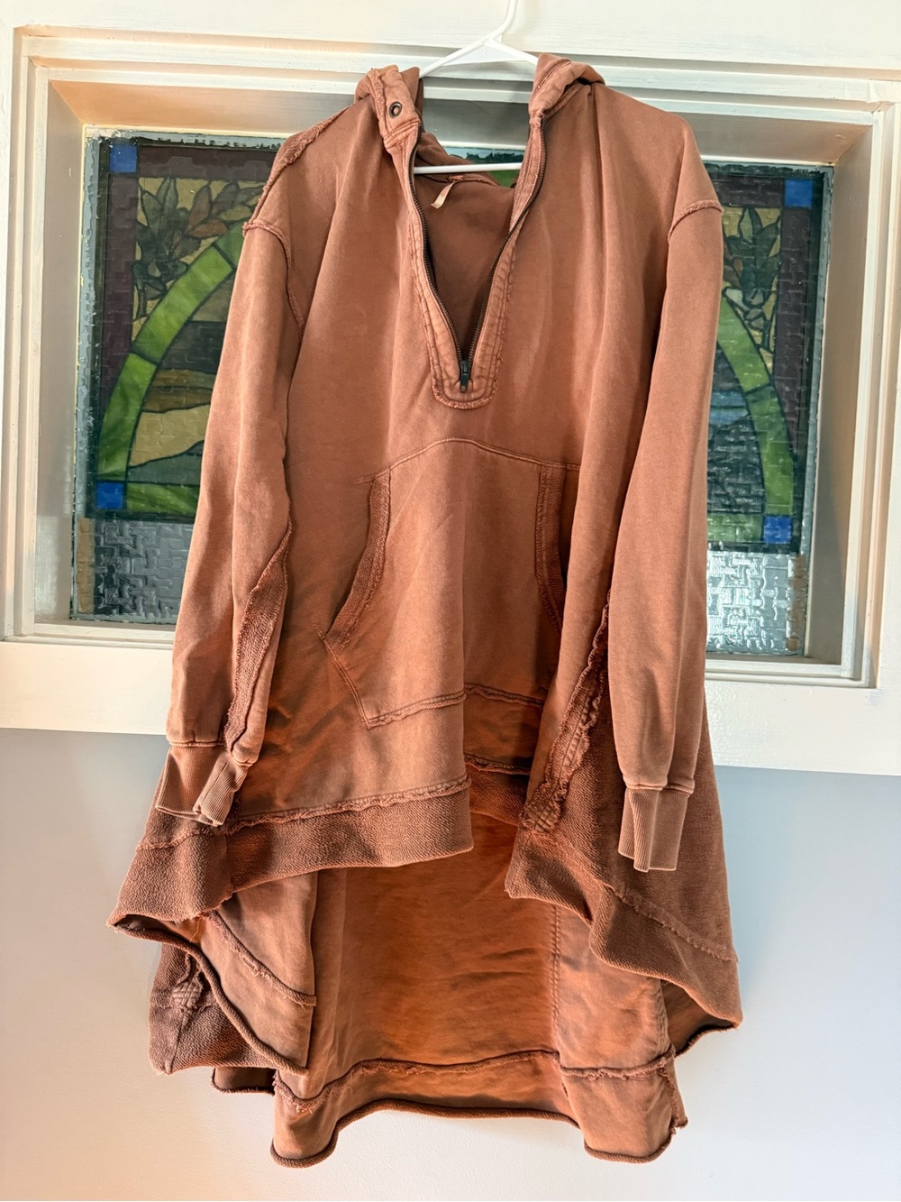Free People Oversized Hoodie in Fawn